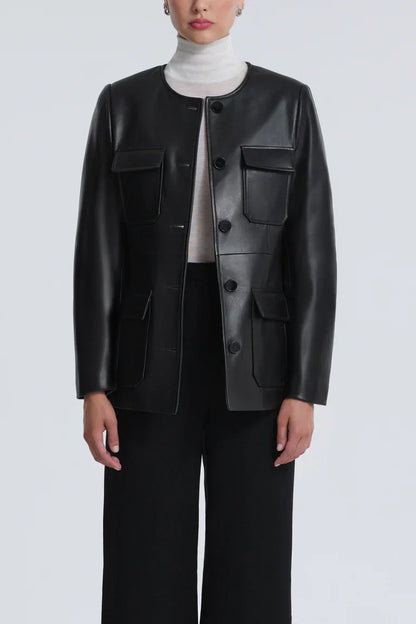 Vernes Leather Utility Jacket