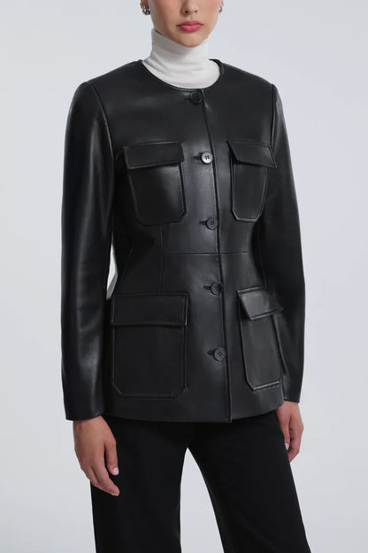 Vernes Leather Utility Jacket