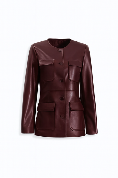 Vernes Leather Utility Jacket