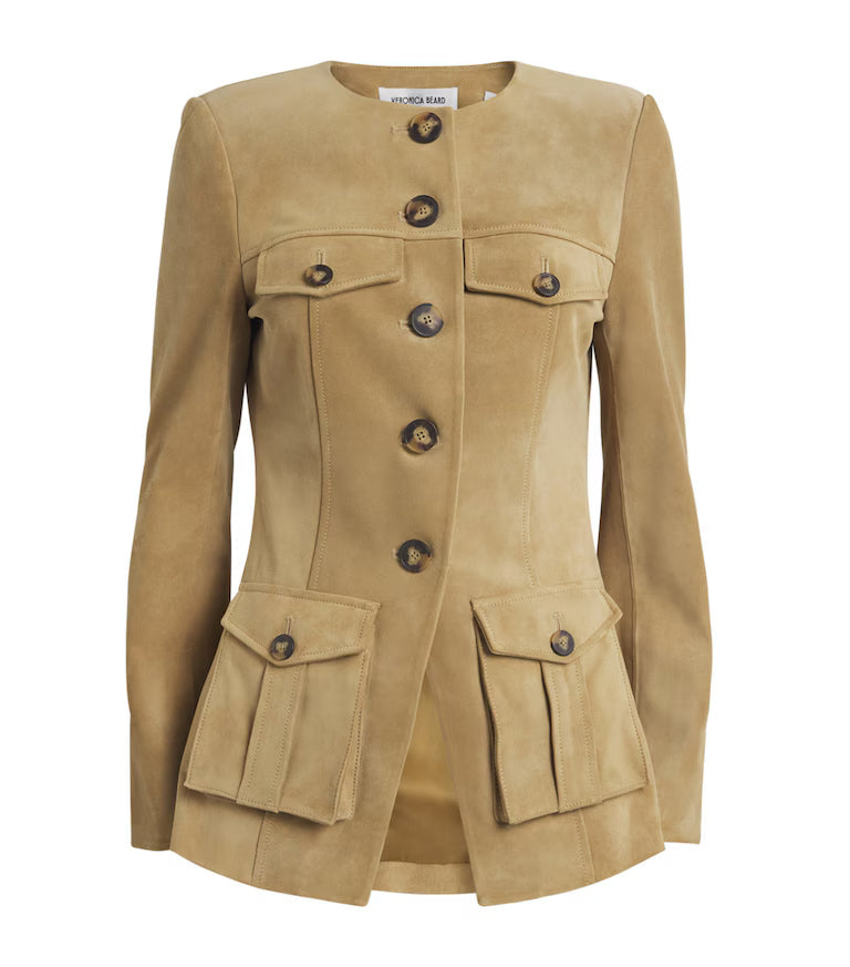 Veronica Beard Safari Suede Jacket
