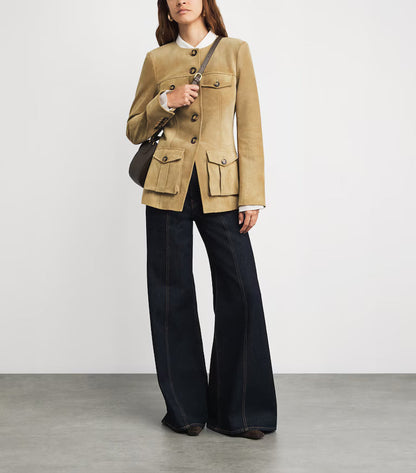 Veronica Beard Safari Suede Jacket