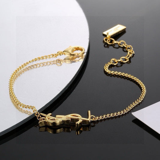 Saint Laurent (YSL) Monogram Chain Bracelet