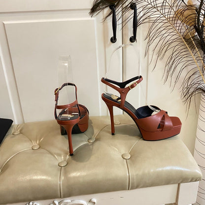 YSL SAINT LAURENT Debbie Platform Sandals
