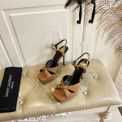 YSL SAINT LAURENT Debbie Platform Sandals