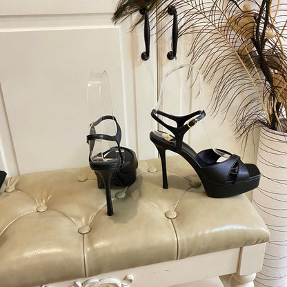 YSL SAINT LAURENT Debbie Platform Sandals