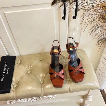 YSL SAINT LAURENT Debbie Platform Sandals