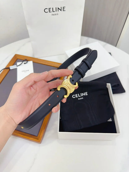 Celine Triomphe Belt in Smooth Calfskin