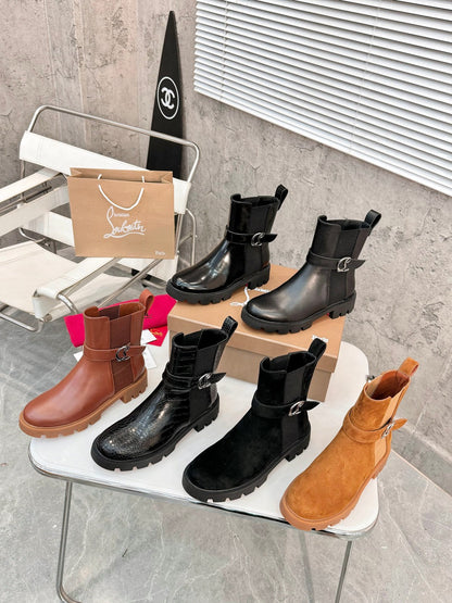 Christian Louboutin Chelsea Booty Lug Boots
