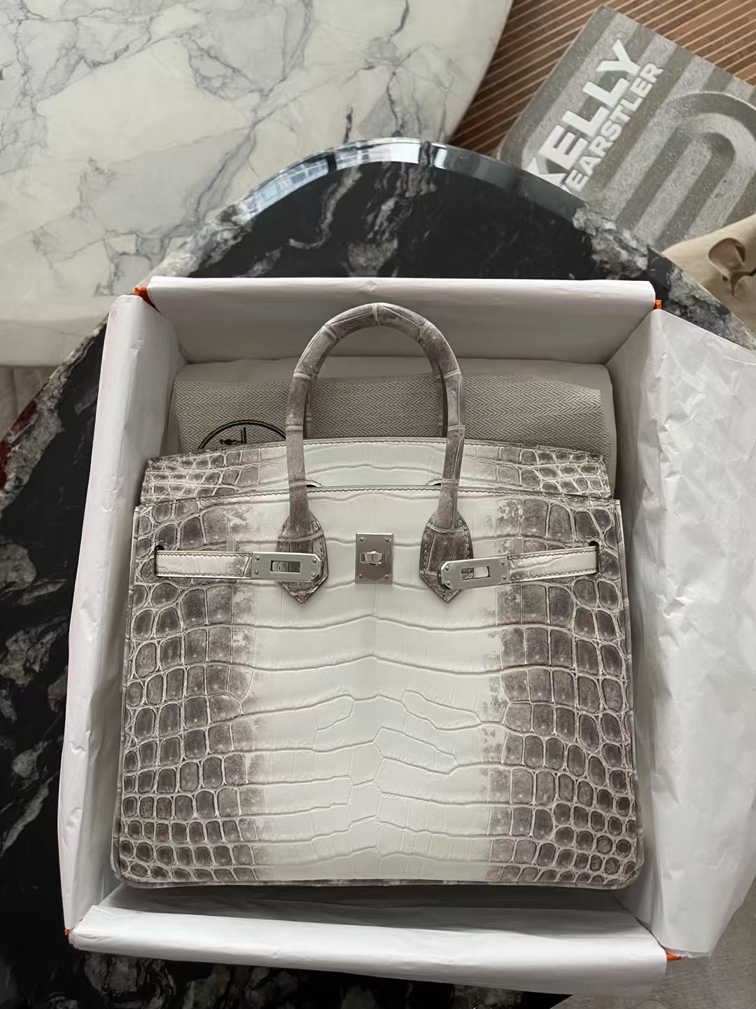 Hermès Birkin 25 – Himalaya Niloticus Crocodile Bag