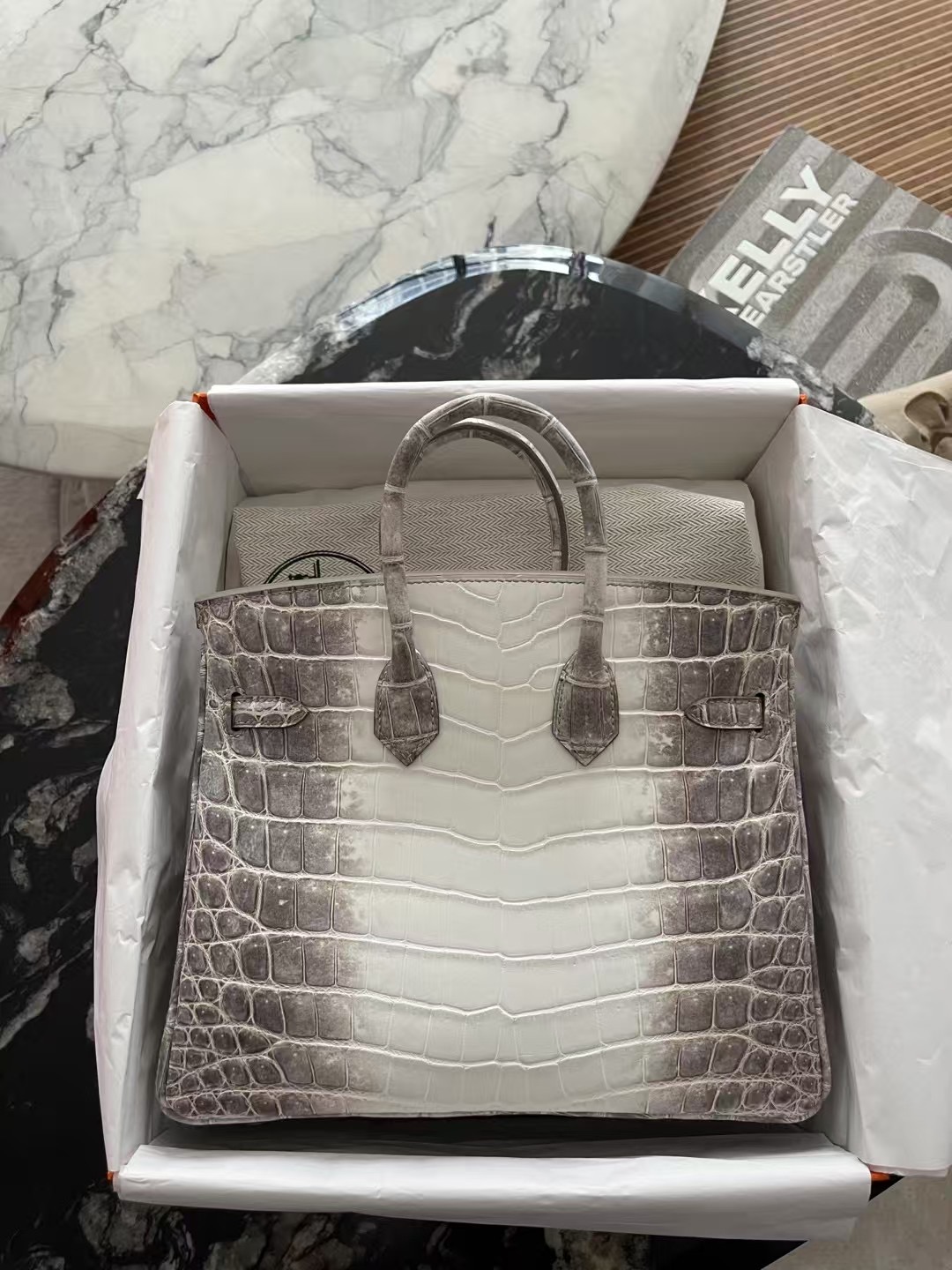 Hermès Birkin 25 – Himalaya Niloticus Crocodile Bag