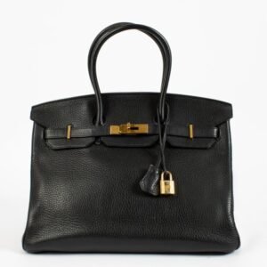 Hermes Birkin 35 Black Clemence GHW