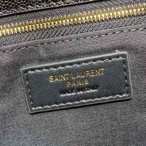 YSL – Caviar V-shaped Ball Pattern Shopping Bag