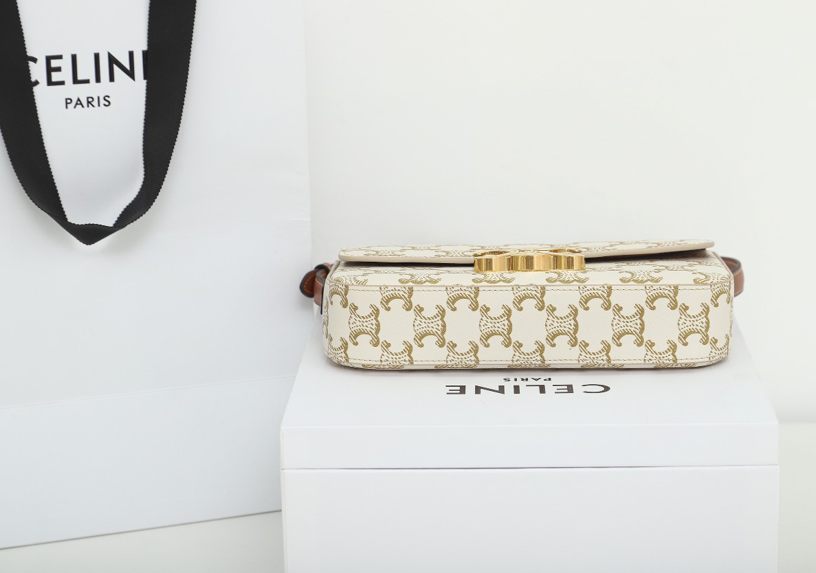 Celine Claude Triomphe Canvas Shoulder Bag