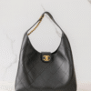 Chanel 25P Black Hobo Bag