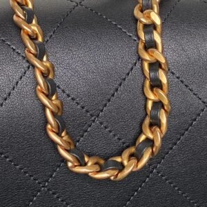 Chanel 25S Handle Chain Flap Bag Black