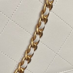 Chanel 25S Handle Chain Flap White