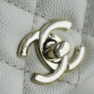 Chanel Coco Mini Handle Off White