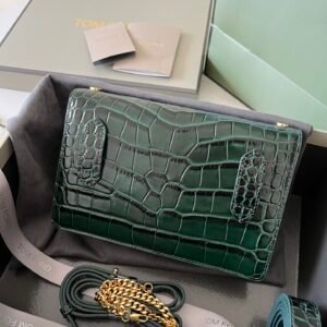 Tom Ford Front Flap Crocodile Pattern Bag