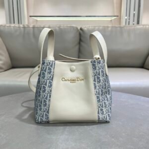 Dior Signature Bucket Bag Sky Blue