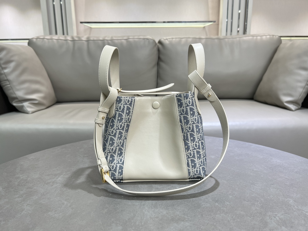 Dior Signature Bucket Bag Sky Blue
