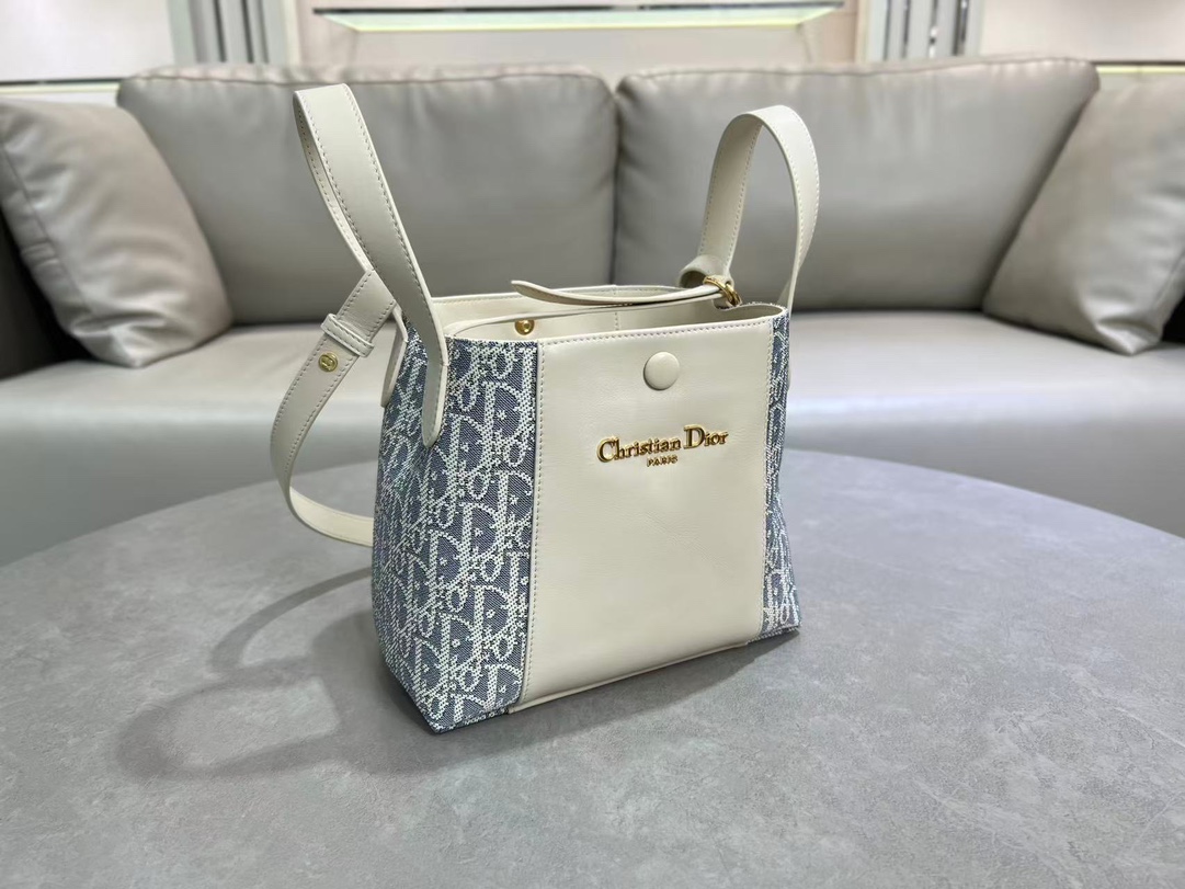 Dior Signature Bucket Bag Sky Blue