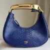 Tom Ford Bianca Mini Mock-Croc Hobo Top Handle Bag