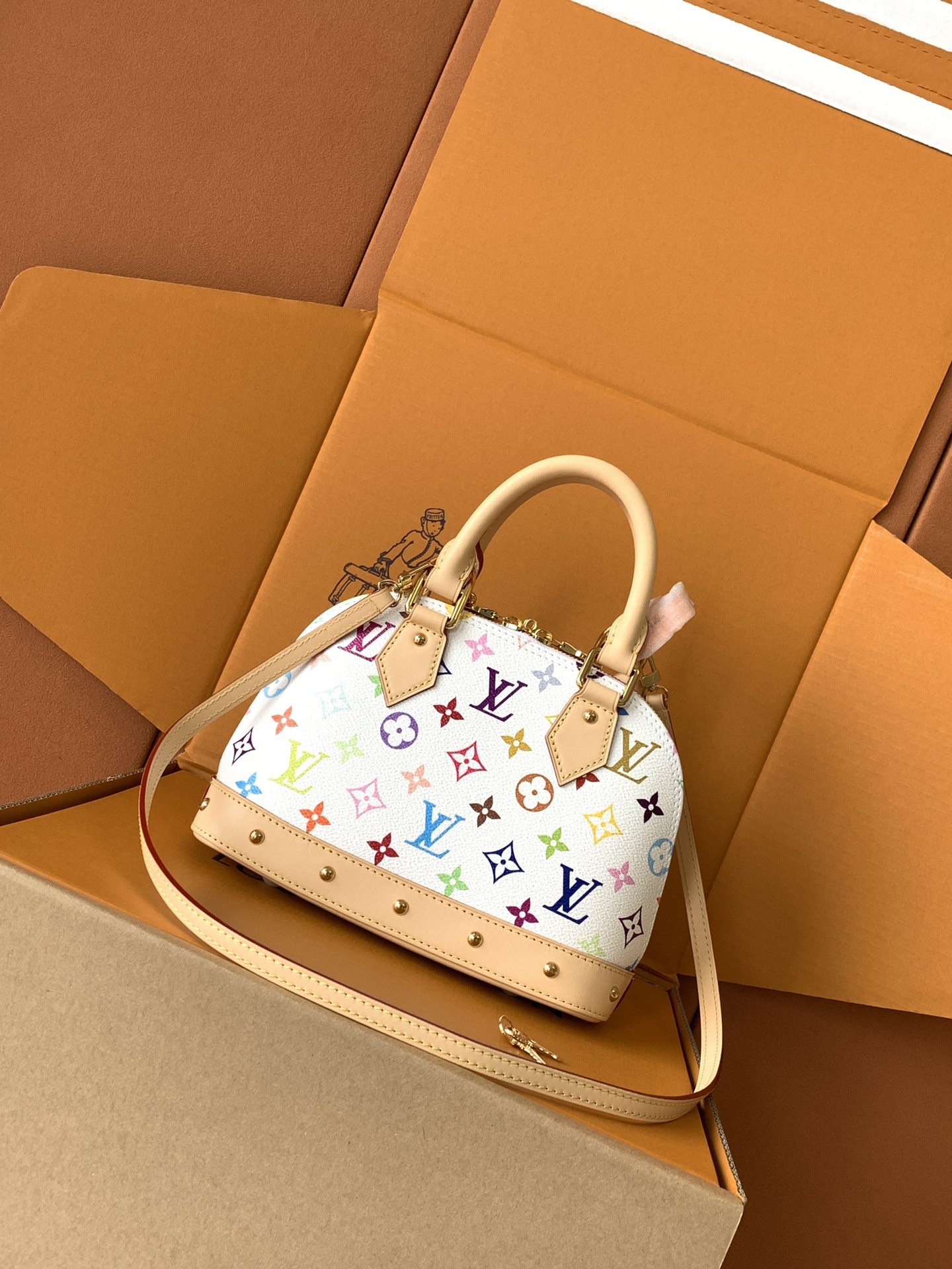 LV x TM Alma BB in Multicolor Monogram Canvas