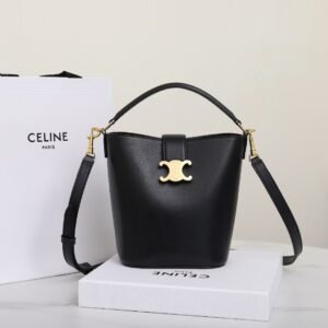 Celine Louise Smooth Cowhide Bucket Handbag