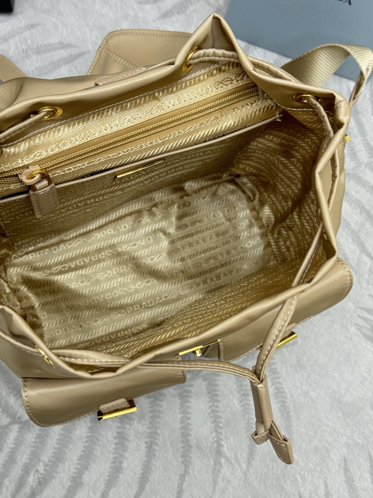 Prada Re-Nylon Backpack - Desert