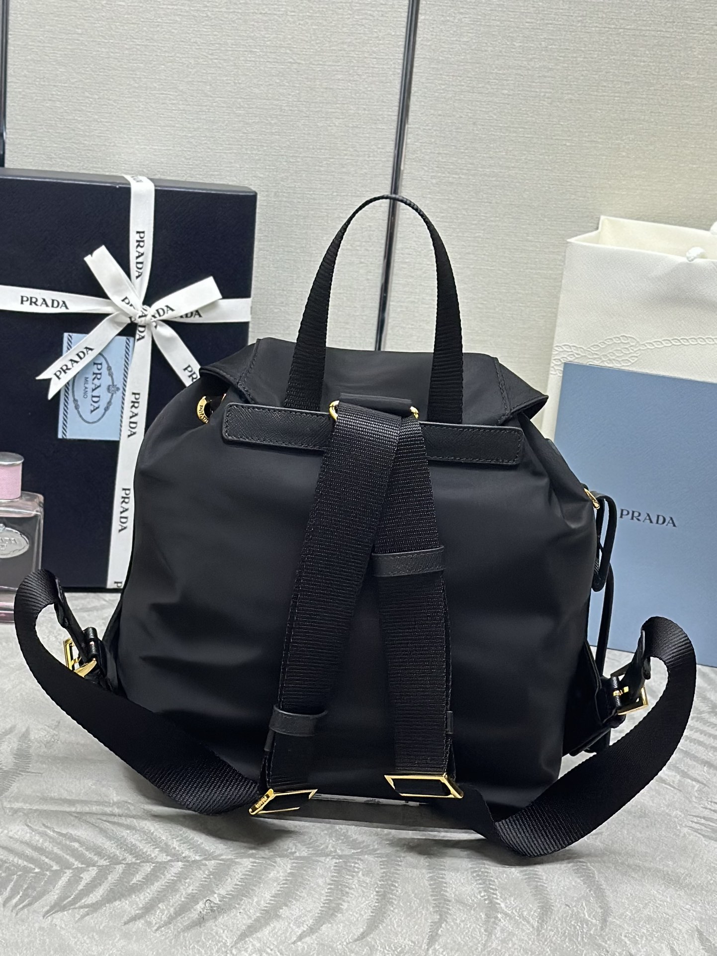 Prada Re-Nylon Backpack – Black