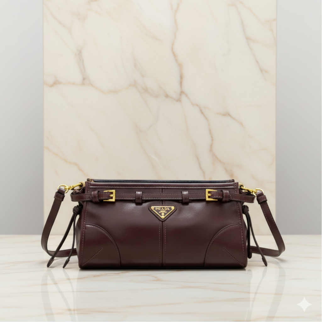 Prada Bonnie Leather Shoulder Bag