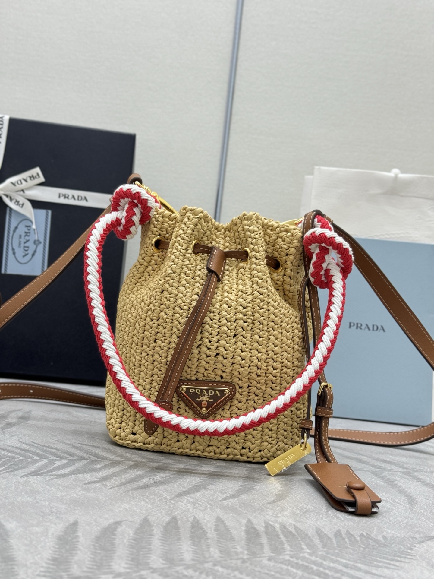 Prada Crochet Mini Bucket 1