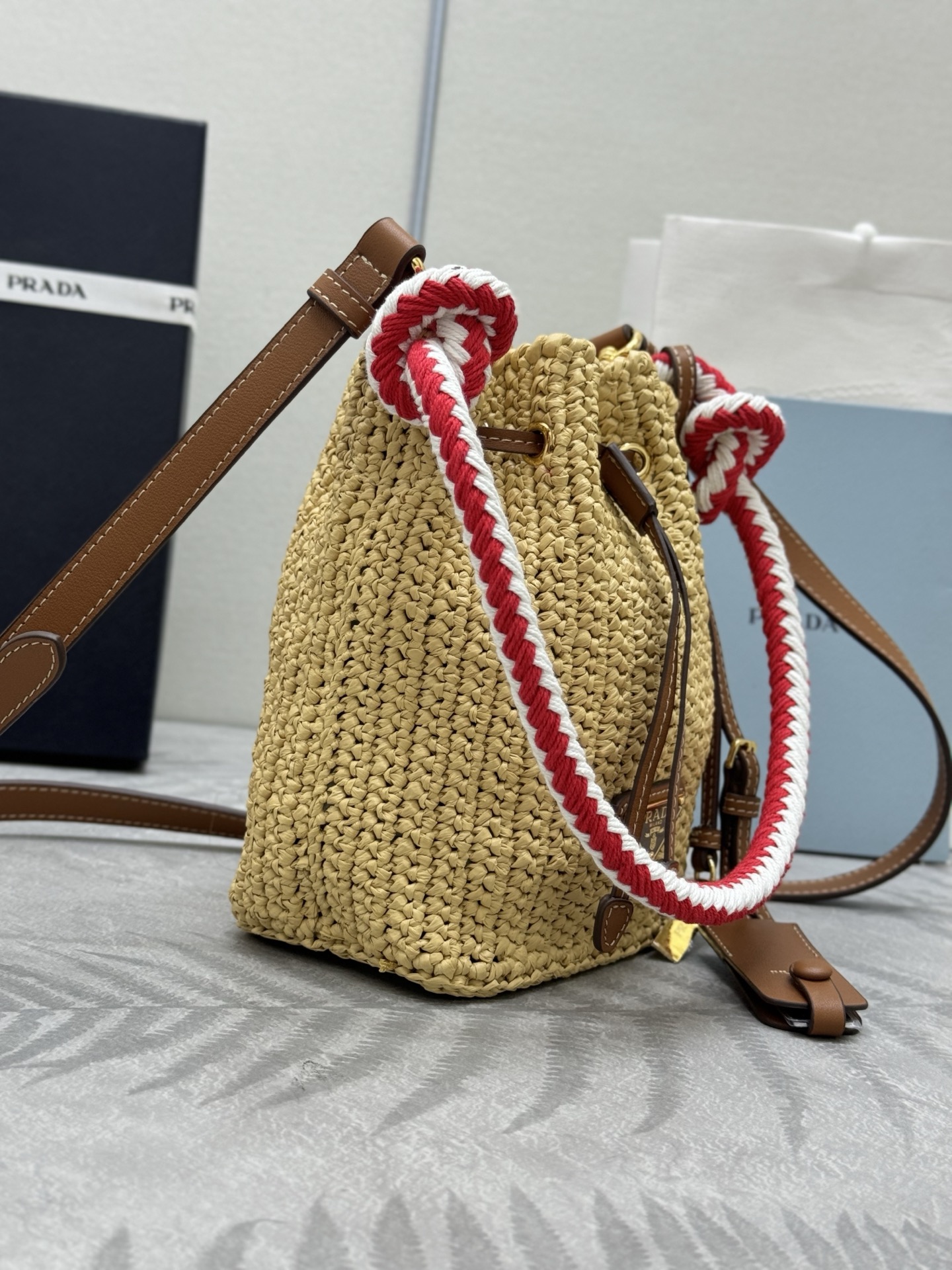 Prada Crochet Mini Bucket 2