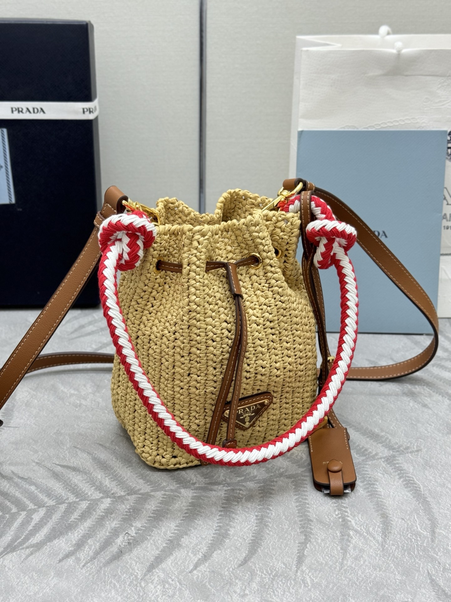 Prada Crochet Mini Bucket 3