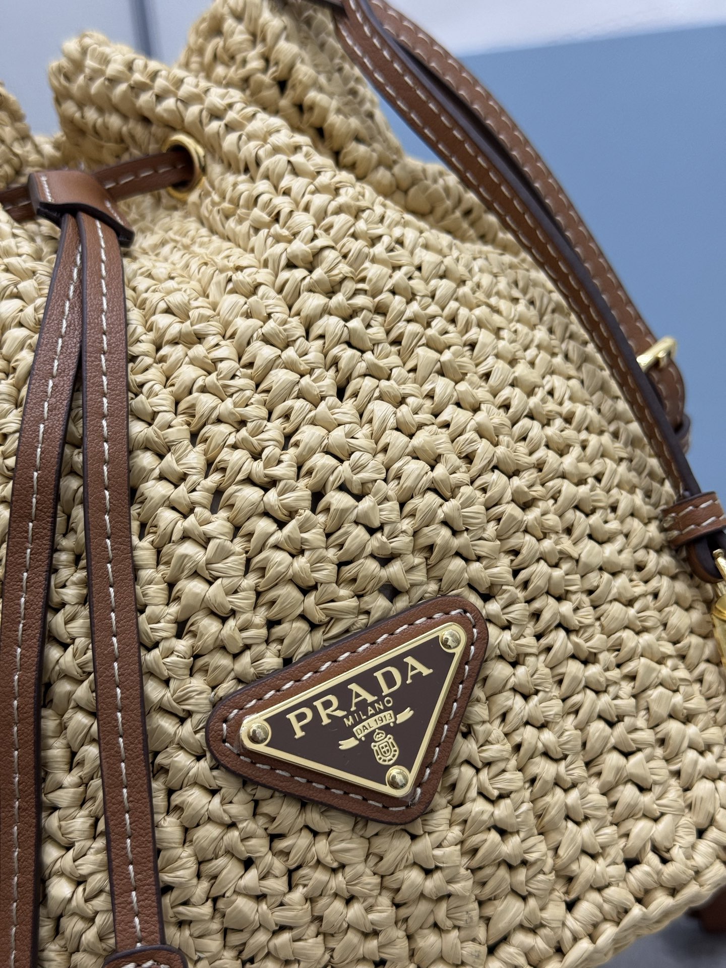 Prada Crochet Mini Bucket 5