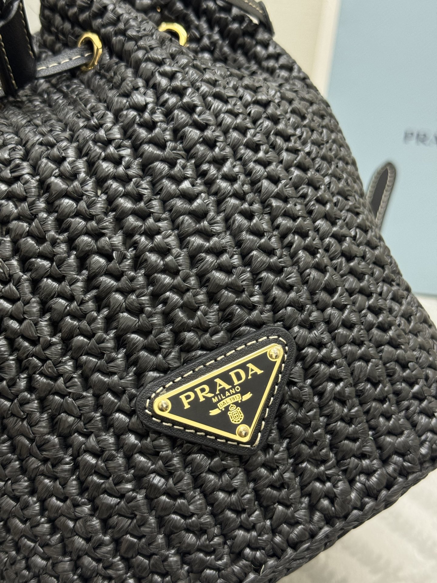 Prada Crochet Mini Bucket Bag