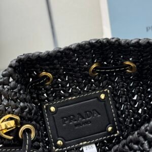 Prada Crochet Mini Bucket – Bag Black