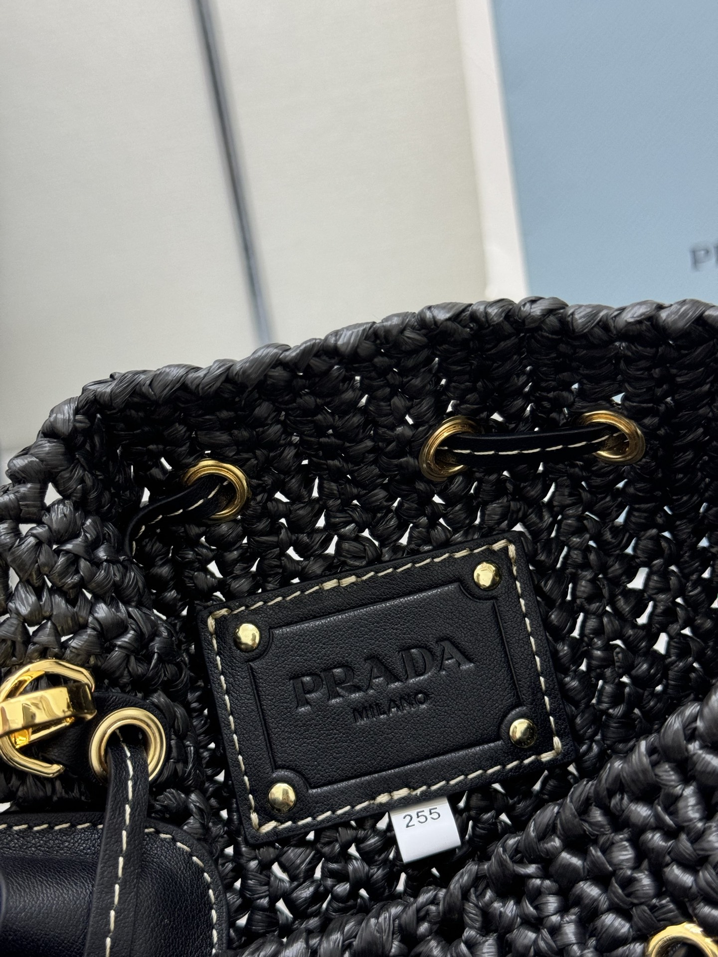 Prada Crochet Mini Bucket Bag