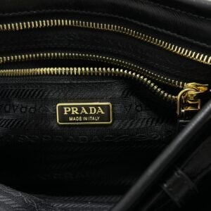 Prada Bonnie Leather Shoulder Bag – Black