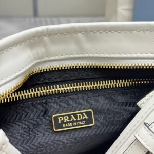 Prada Bonnie Leather Shoulder Bag – White
