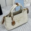 Prada Jardinière Linen Blend Handbag