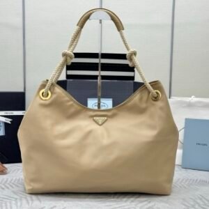 Prada Mariner Re-Nylon shoulder bag – Camel Brown
