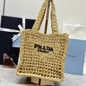 Prada Crochet Tote Bag