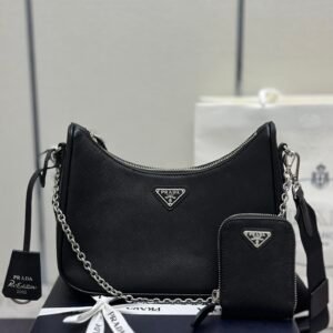 Prada Re-Edition 2005 Re-Nylon bag - Black/Silver