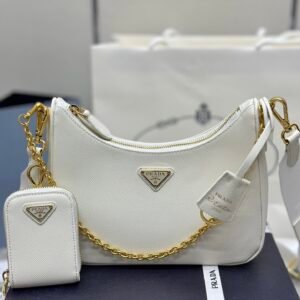 Prada Re-Edition 2005 Re-Nylon bag – White