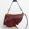 Rouge Burgundy Classic Saddle Bag