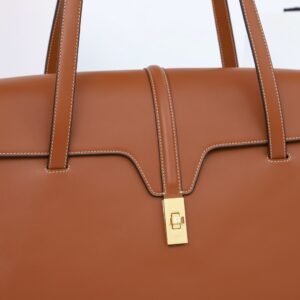 Celine SOFT 16 Large Smooth Cow Leather Soft Handbag