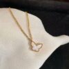 Van Cleef & Arpels Sweet Alhambra Butterfly Pendant Necklace