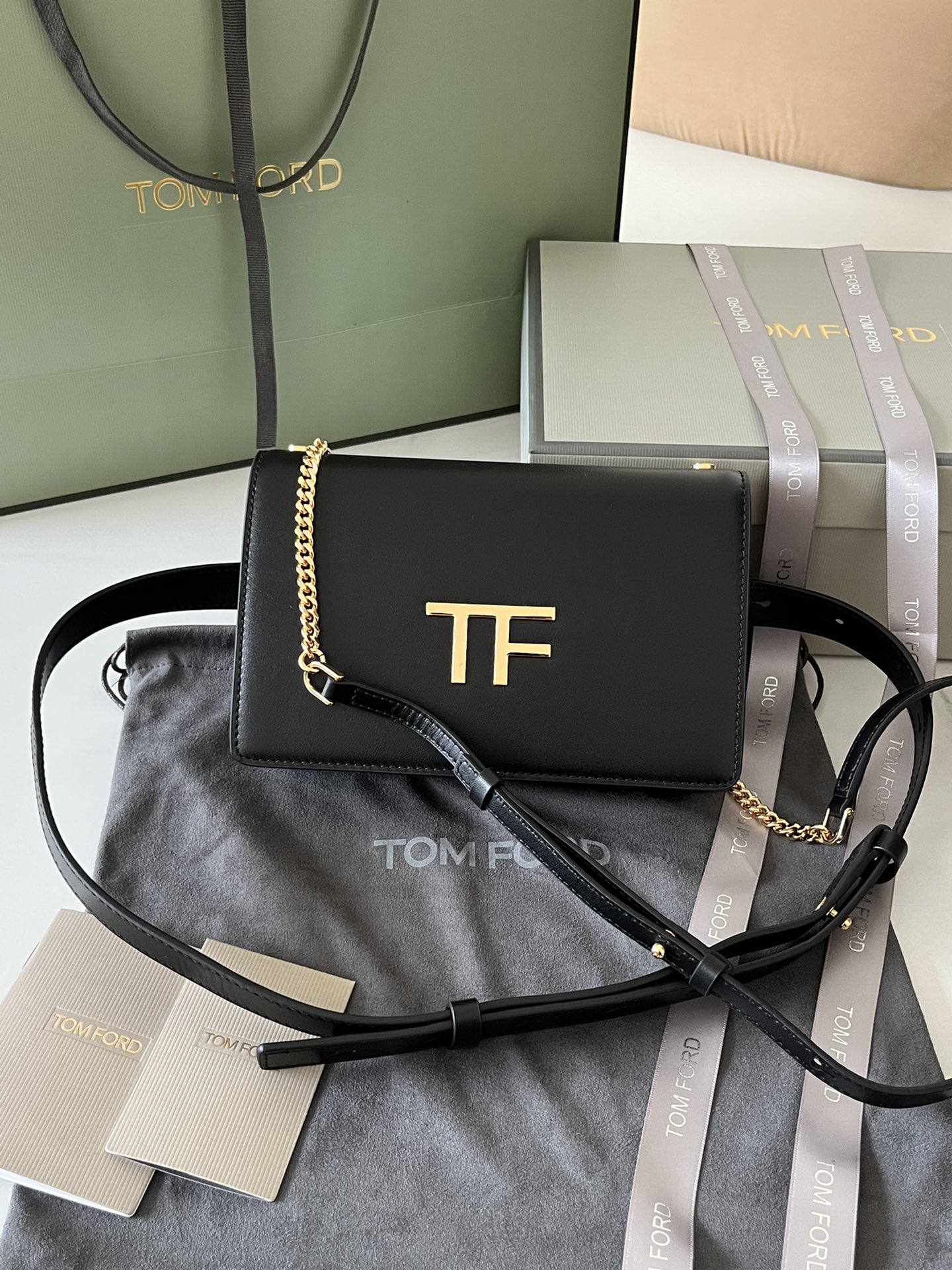 Tom Ford Mini Patent Leather Crossbody Bag 1