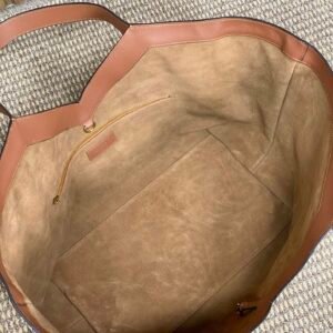 YSL – Y Cabas Tote Bag White & Brown